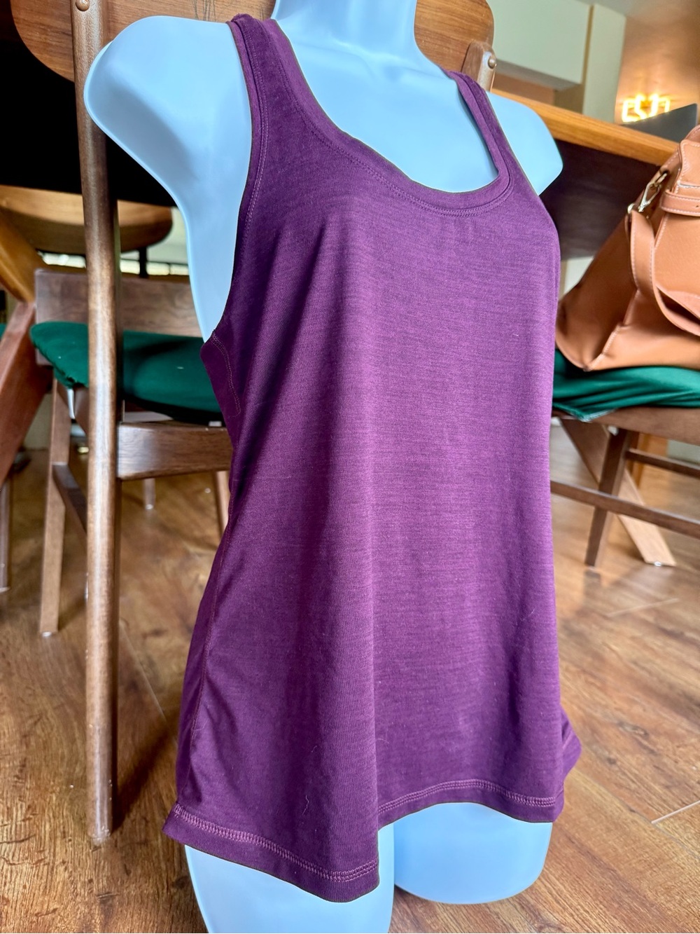 Vuori Tank Top Purple/Plum Racerback Soft Tank Activewear Small
